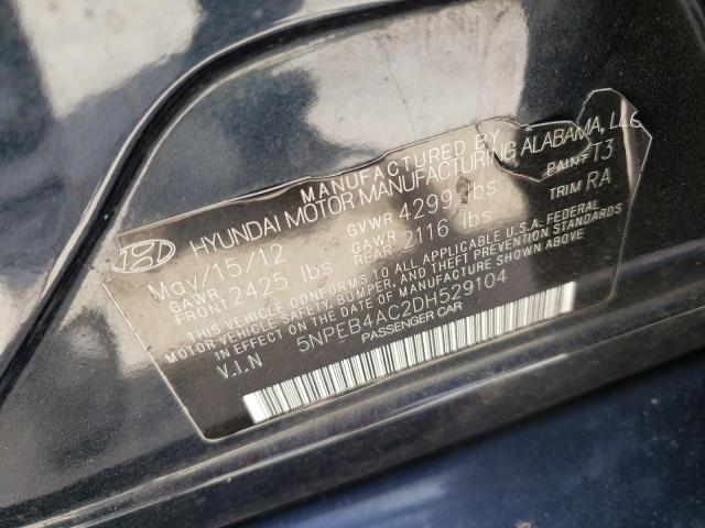 Photo 10 from auction – 2013 HYUNDAI SONATA GLS with VIN 5NPEB4AC2DH529104
