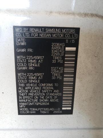Photo 10 from auction – 2016 NISSAN ROGUE with VIN KNMAT2MT7GP628134