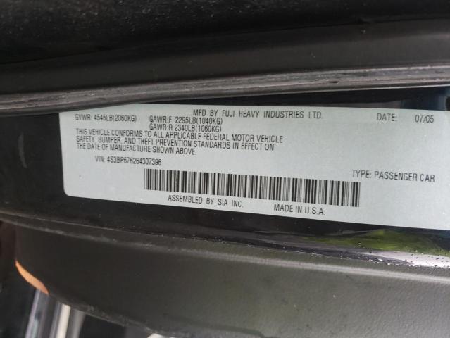 Photo 10 from auction – 2006 SUBARU LEGACY with VIN 4S3BP676264307396
