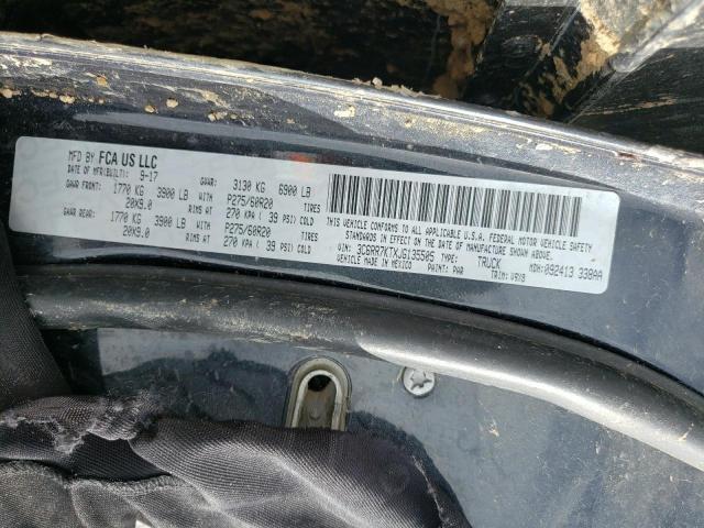 Photo 10 from auction – 2018 RAM 1500 ST with VIN 3C6RR7KTXJG135505