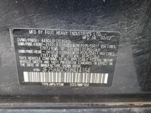 Photo 10 from auction – 2013 SUBARU FORESTER T with VIN JF2SHAGC5DH414164