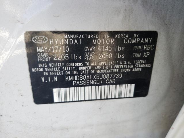 Photo 10 from auction – 2011 HYUNDAI ELANTRA TO with VIN KMHDB8AEXBU087739