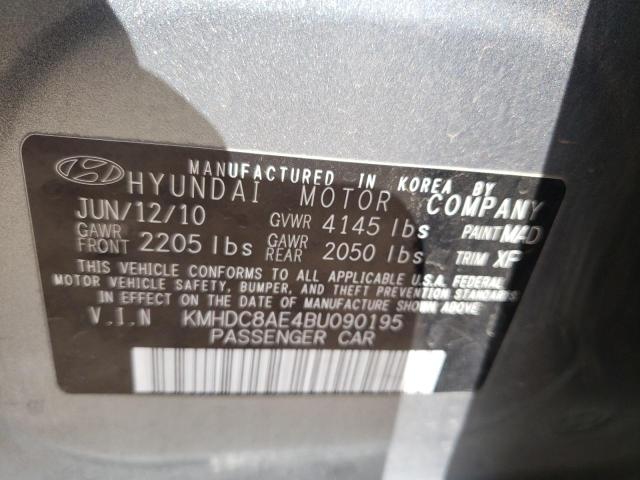 Photo 10 from auction – 2011 HYUNDAI ELANTRA TO with VIN KMHDC8AE4BU090195