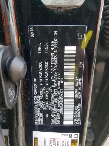 Photo 10 from auction – 2016 TOYOTA 4RUNNER SR with VIN JTEBU5JR4G5324777