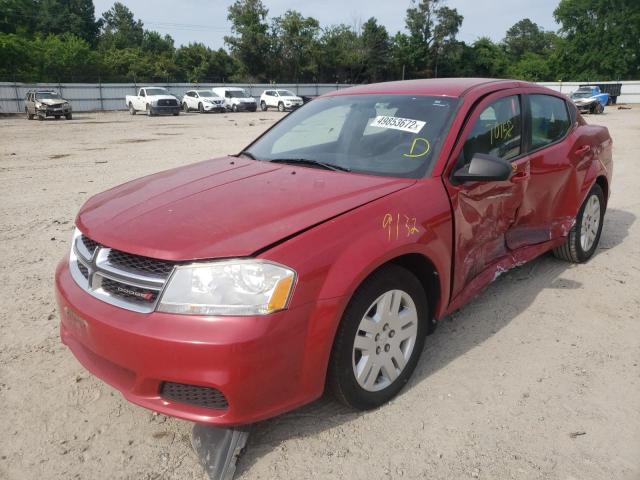 Photo 2 from auction – 2013 DODGE AVENGER SE with VIN 1C3CDZAB1DN598974