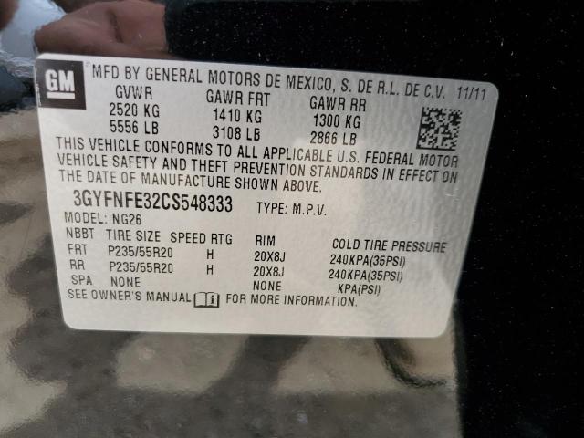 Photo 10 from auction – 2012 CADILLAC SRX PREMIU with VIN 3GYFNFE32CS548333