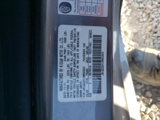 Photo 10 from auction – 2012 NISSAN 370Z BASE with VIN JN1AZ4EH1CM560903