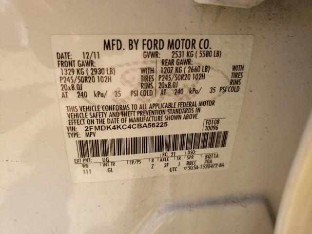 Photo 10 from auction – 2012 FORD EDGE LIMIT with VIN 2FMDK4KC4CBA56225