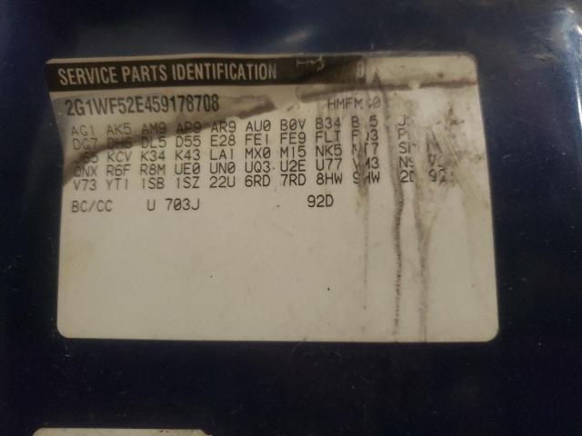 Photo 10 from auction – 2005 CHEVROLET IMPALA with VIN 2G1WF52E459178708
