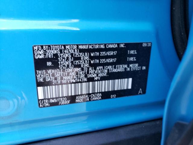 Photo 10 from auction – 2021 TOYOTA RAV4 LE with VIN 2T3F1RFV1MW144396