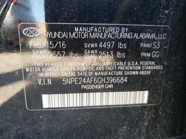 Photo 10 from auction – 2016 HYUNDAI SONATA SE with VIN 5NPE24AF6GH396684