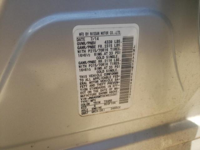 Photo 10 from auction – 2014 NISSAN ROGUE SELE with VIN JN8AS5MT8EW623391