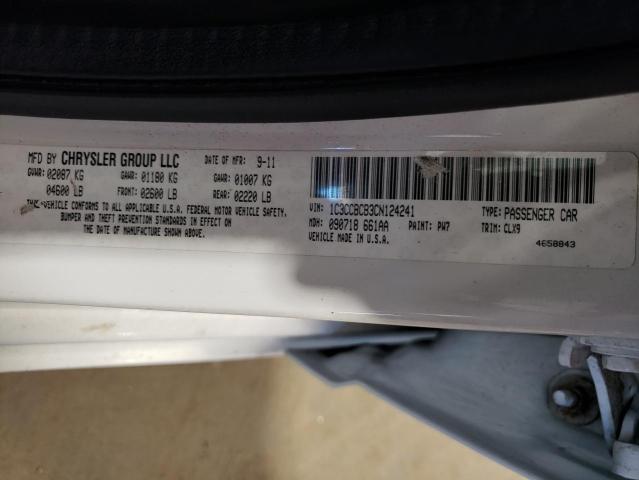 Photo 10 from auction – 2012 CHRYSLER 200 LIMITE with VIN 1C3CCBCB3CN124241