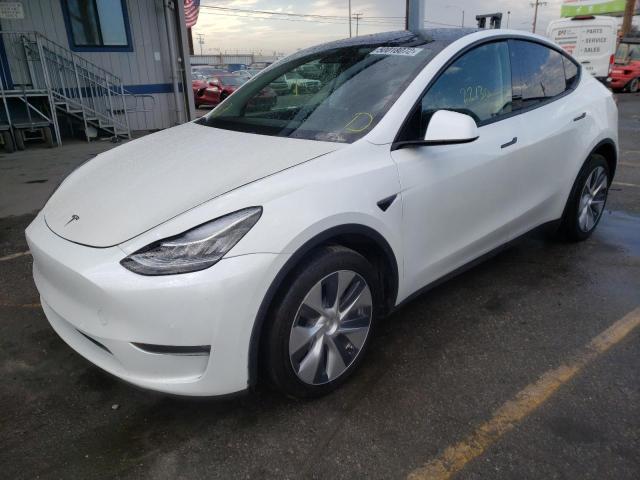 Photo 2 from auction – 2020 TESLA MODEL Y with VIN 5YJYGDEE7LF026367