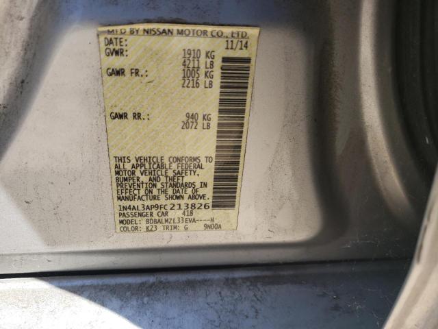 Photo 10 from auction – 2015 NISSAN ALTIMA 2.5 with VIN 1N4AL3AP9FC213826
