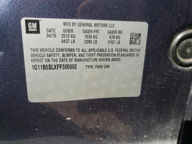 Photo 10 from auction – 2015 CHEVROLET MALIBU LS with VIN 1G11B5SLXFF306902