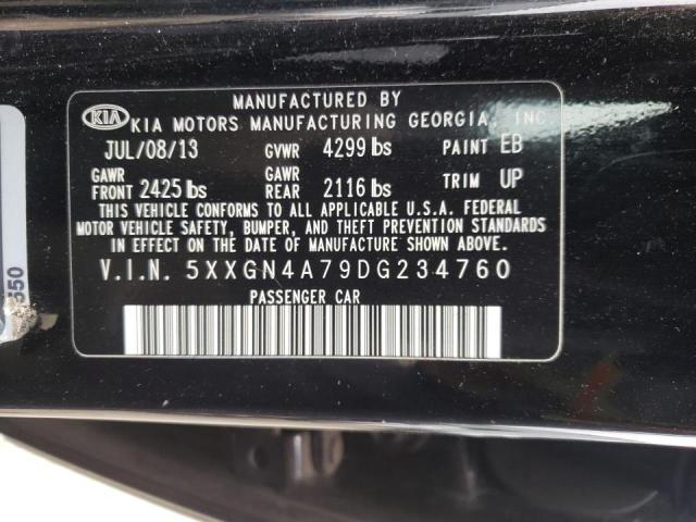 Photo 10 from auction – 2013 KIA OPTIMA EX with VIN 5XXGN4A79DG234760