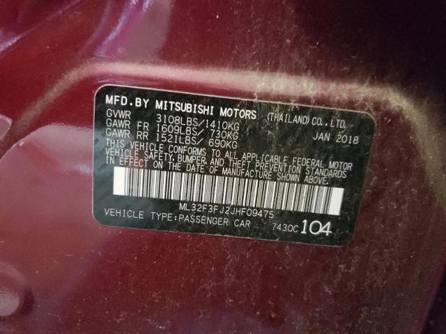 Photo 10 from auction – 2018 MITSUBISHI MIRAGE G4 with VIN ML32F3FJ2JHF09475