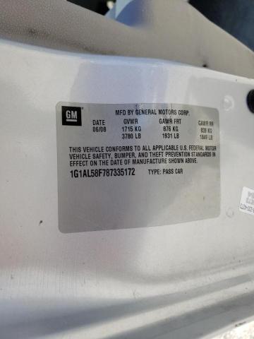 Photo 10 from auction – 2008 CHEVROLET COBALT LT with VIN 1G1AL58F787335172