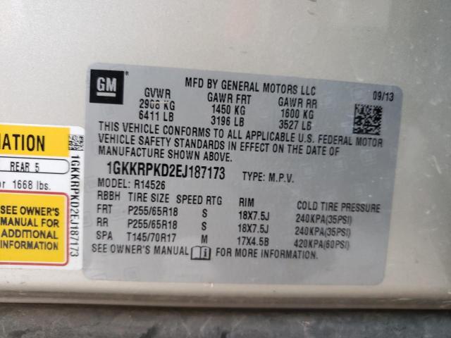 Photo 10 from auction – 2014 GMC ACADIA SLE with VIN 1GKKRPKD2EJ187173