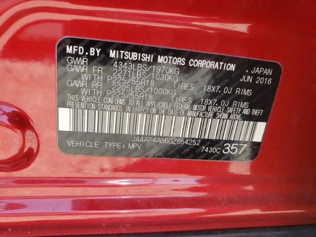 Photo 10 from auction – 2016 MITSUBISHI OUTLANDER with VIN JA4AP4AW6GZ054252