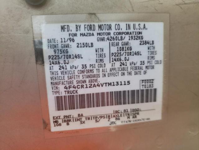 Photo 10 from auction – 1997 MAZDA B2300 with VIN 4F4CR12A4VTM13115
