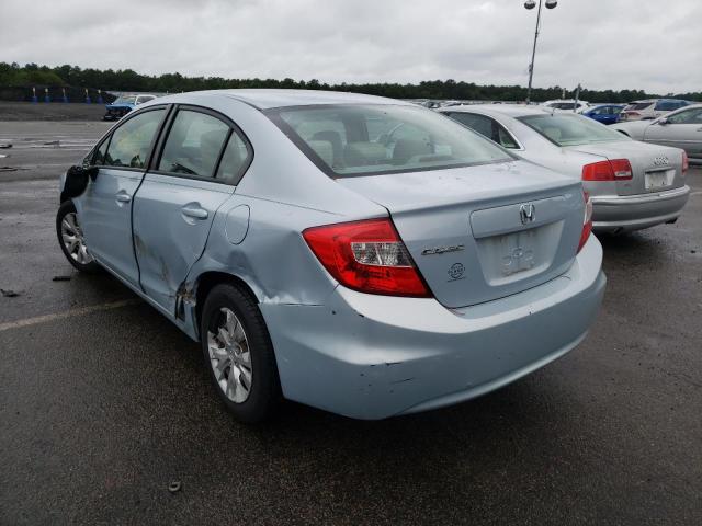 Photo 3 from auction – 2012 HONDA CIVIC LX with VIN 19XFB2F54CE318167
