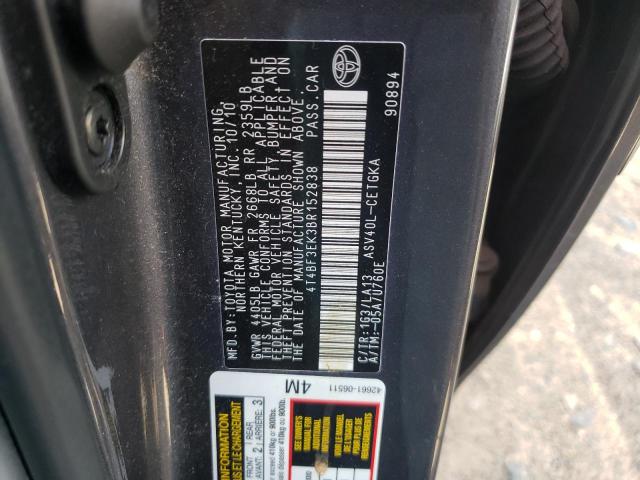 Photo 10 from auction – 2011 TOYOTA CAMRY BASE with VIN 4T4BF3EK3BR152838