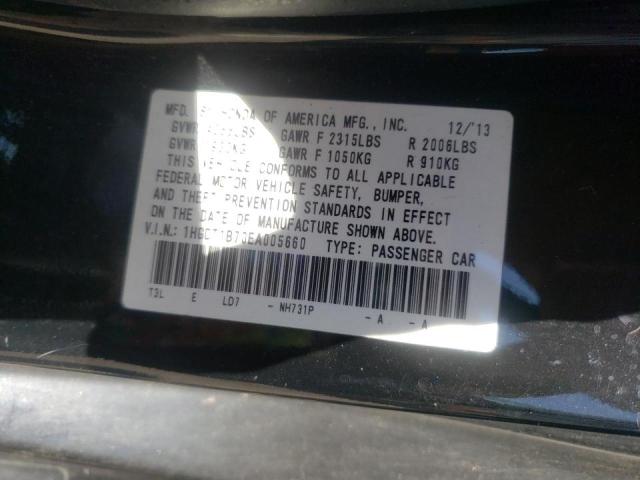 Photo 10 from auction – 2014 HONDA ACCORD EX with VIN 1HGCT1B70EA005660