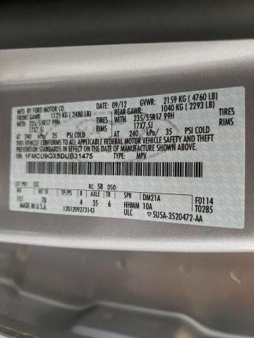 Photo 10 from auction – 2013 FORD ESCAPE SE with VIN 1FMCU9GX5DUB31475