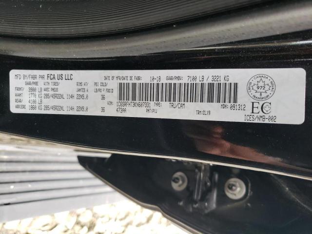 Photo 10 from auction – 2019 RAM 1500 LIMIT with VIN 1C6SRFHT3KN607331