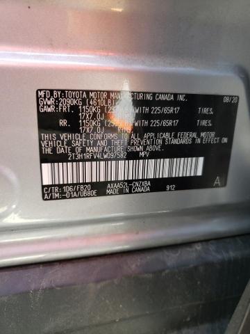 Photo 10 from auction – 2020 TOYOTA RAV4 LE with VIN 2T3H1RFV4LW097582