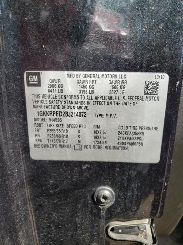 Photo 10 from auction – 2011 GMC ACADIA SLE with VIN 1GKKRPED2BJ214072