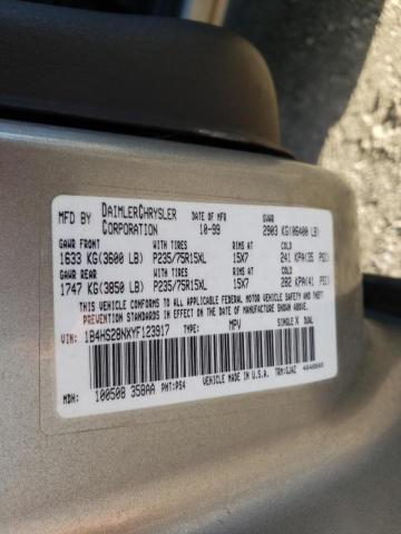 Photo 10 from auction – 2000 DODGE DURANGO with VIN 1B4HS28NXYF123917