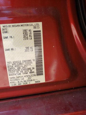Foto 10 de la subasta – 2015 NISSAN ALTIMA con VIN 1N4BL3AP5FC499226
