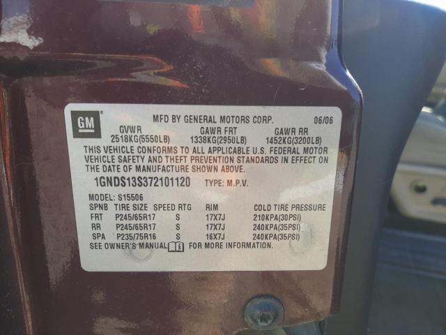 Photo 10 from auction – 2007 CHEVROLET TRAILBLAZE with VIN 1GNDS13S372101120