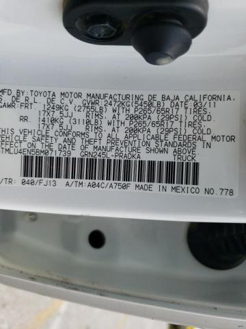 Photo 10 from auction – 2011 TOYOTA TACOMA DOU with VIN 3TMLU4EN5BM071739