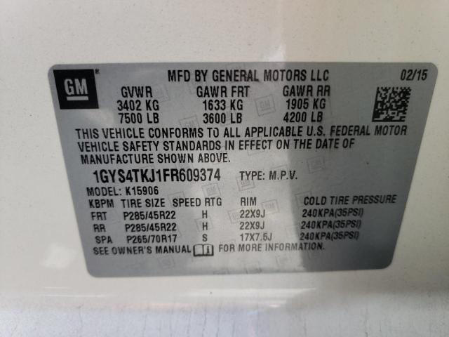 Photo 10 from auction – 2015 CADILLAC ESCALADE E with VIN 1GYS4TKJ1FR609374