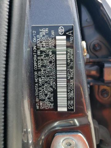 Photo 10 from auction – 2012 TOYOTA YARIS with VIN JTDKTUD35CD537083
