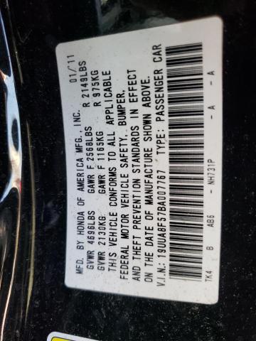 Photo 10 from auction – 2011 ACURA TL with VIN 19UUA8F57BA007767