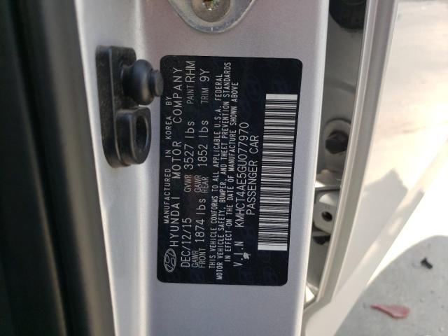 Photo 10 from auction – 2016 HYUNDAI ACCENT SE with VIN KMHCT4AE5GU077970
