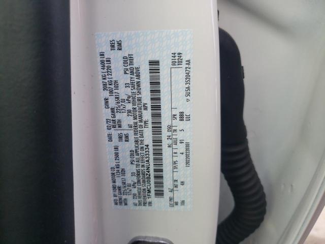 Photo 10 from auction – 2022 FORD ESCAPE SE with VIN 1FMCU0BZ4NUA33334