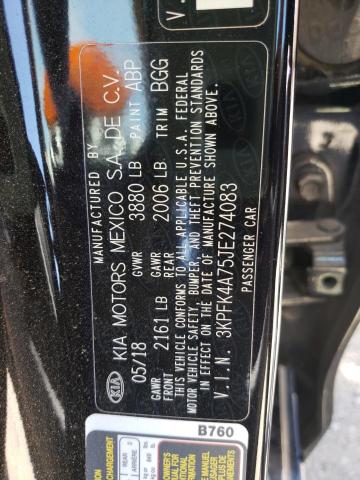 Photo 10 from auction – 2018 KIA FORTE LX with VIN 3KPFK4A75JE274083