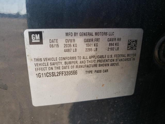 Photo 10 from auction – 2015 CHEVROLET MALIBU 1LT with VIN 1G11C5SL2FF339566