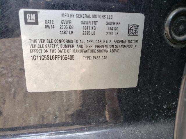 Photo 10 from auction – 2015 CHEVROLET MALIBU 1LT with VIN 1G11C5SL6FF165405
