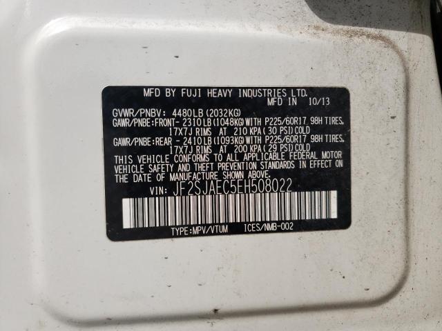 Photo 10 from auction – 2014 SUBARU FORESTER 2 with VIN JF2SJAEC5EH508022