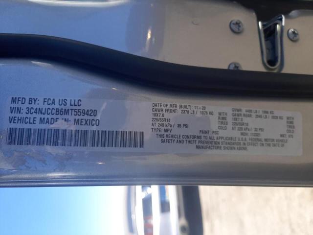 Photo 10 from auction – 2021 JEEP COMPASS LI with VIN 3C4NJCCB6MT559420