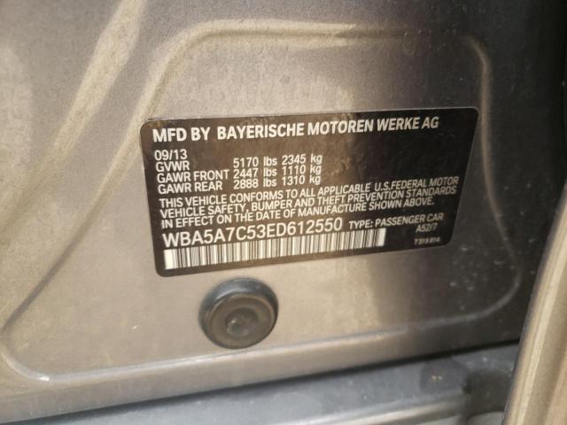 Photo 10 from auction – 2014 BMW 528 XI with VIN WBA5A7C53ED612550