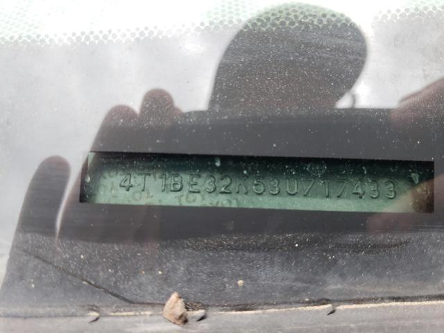 Photo 10 from auction – 2003 TOYOTA CAMRY LE with VIN 4T1BE32K53U717433