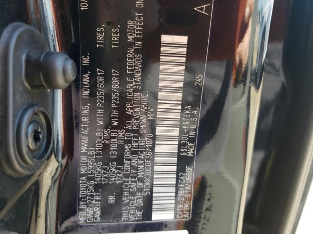 Photo 10 from auction – 2015 TOYOTA SIENNA LE with VIN 5TDKK3DC0FS671070